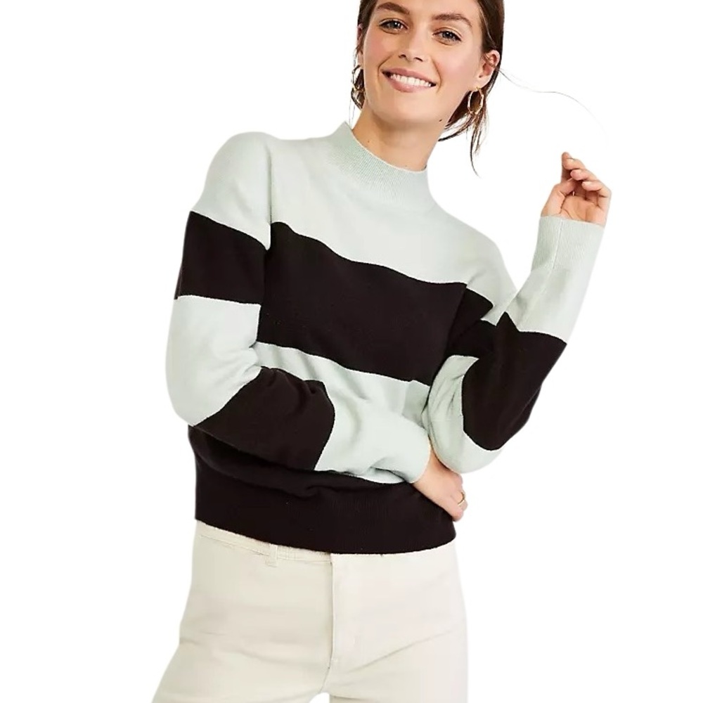 Ann Taylor Wool Blend Drop Shoulder Sweater Size M